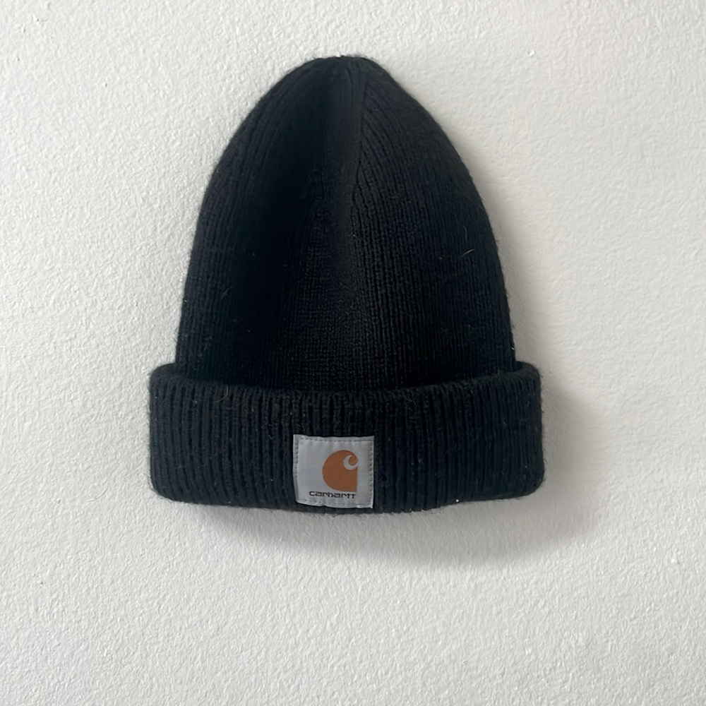 Carhartt Black Ribbed Hat, OS